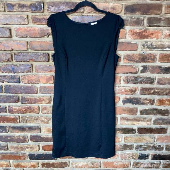 Merona Black Cap Sleeve Sheath Mini Dress Women's Size Medium - Picture 1 of 6